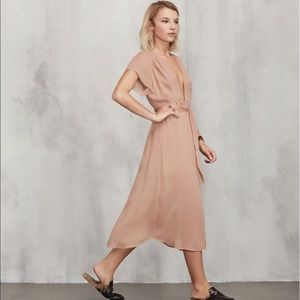 Reformation Thalia Dress in Buff sz 2 petite NWOT